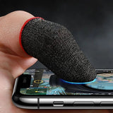 1 Pair Finger Sleeves For Gaming, Sweatproof Gloves Breathable Fingertips For Mobile Games, Non-Scratch Sensitive Touch Screen Gaming Finger Thumb Sleeve Gloves