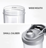 Portable Protein Shaker Bottle, Leak Proof Water Bottle For Gym, Fitness Training Sport Mixing Cup With Scale, Outdoor Shaker Bottle, Portable Drinking Bottle, Blender Shaker Bottle, Herbalife Water Bottle For Drink