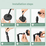 Telescopic Mobile Holder, Live Selfie Mobile Phone Holder, Portable Mini Tripod Stand, Universal Mobile Phone Holder Clip, Multifunctional Retractable Mobile Bracket Holder, Adjustable Bracket Phone Holder