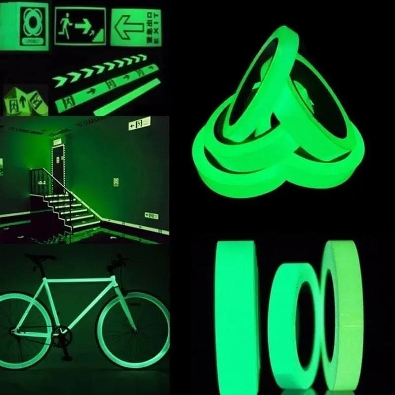 Dark Glowing Tape, Self-adhesive Luminous Tape, Glow In The Dark Tape, Green Luminous Tape, Decorative Fluorescent Tape, Dark Sticker Tape, Night Self Adhesive Glow Tape