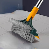 3 In 1 V Shaped Cleaning Brush, Floor Scrub Magic Broom With Long Handle, Floor Cleaning Brush, Long Handle Stiff Broom