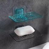Self Draining Soap Holder, Wall Mounted Soap Dish, Creative Soap Dish Holder, Soap Draining Tray For Bathroom