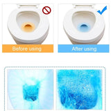 Set Of 10 Blue Bubble Toilet Cleaner, Automatic Flushing Toilet Bowl Cleaner, Toilet Cleaning Tablets, Yellow Dirt Toilet Cleaning Tool, Bathroom Cleaning Ball Tablets, Home Deodorizer Toilet Cleaner