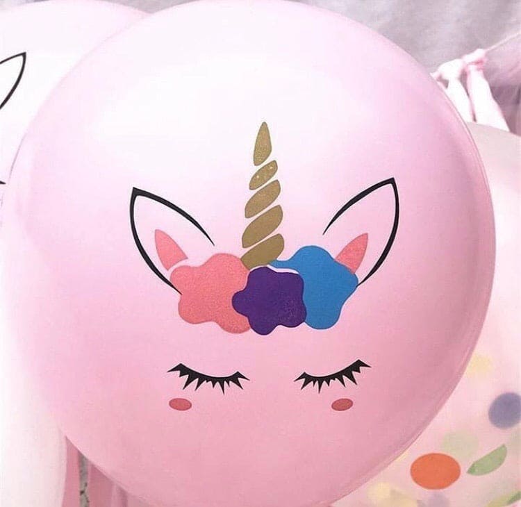 5 Pcs Unicorn Balloons