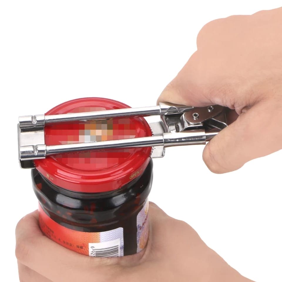 Multifunctional Bottle Cap Opener, Stainless Steel Jar Opener, Easy Opening Cap Tool, Adjustable Jar and Bottle Opener, Jar Lid Gripper