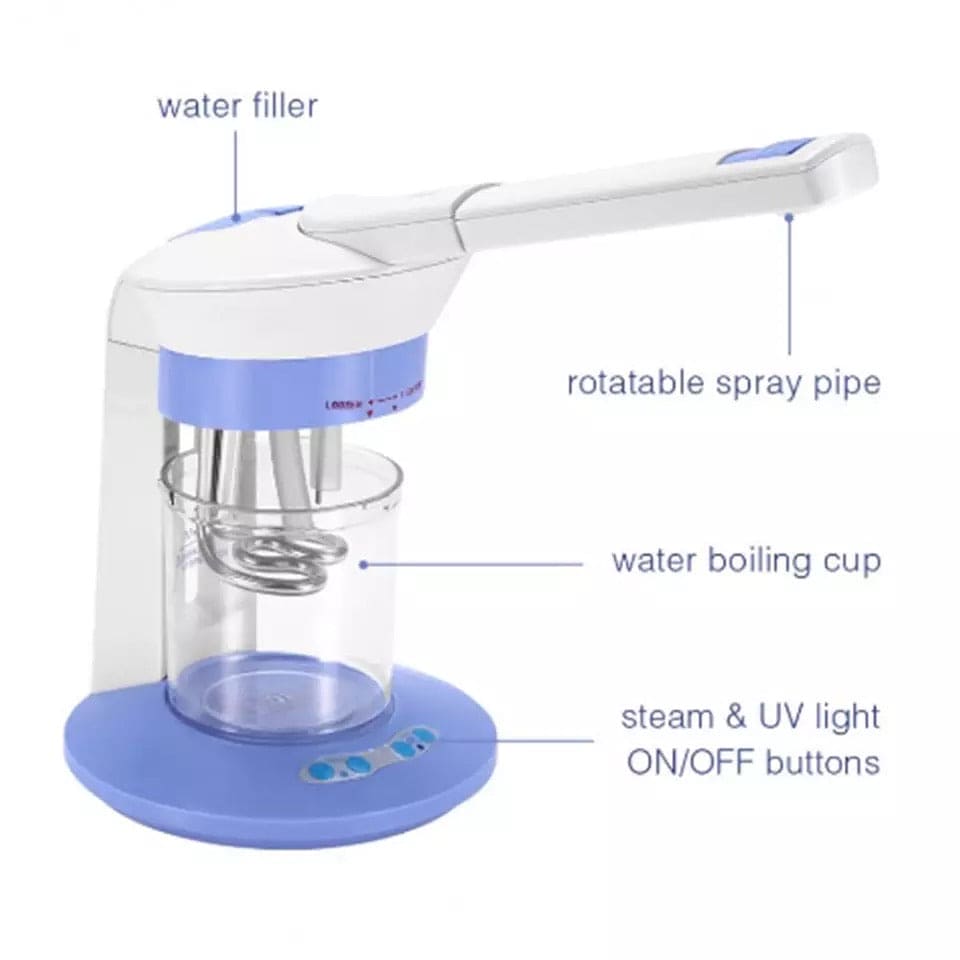 2 In 1 Facial Sauna Ozone And Steam, Professional Aromatherapy Facial Steamer, Nano Iconic Steaming Machine