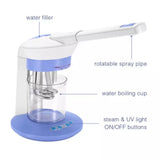 2 In 1 Facial Sauna Ozone And Steam, Professional Aromatherapy Facial Steamer, Nano Iconic Steaming Machine