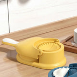 2 In 1 Dumpling Maker, Portable Manual Dumpling Presser, Dumpling Maker Mold, Dough Skin Molder Machine, Rolling Dough Dumpling Machine, Manual Tortilla Maker, Dough Pressing Tool, Kitchen Dumpling Making Tool