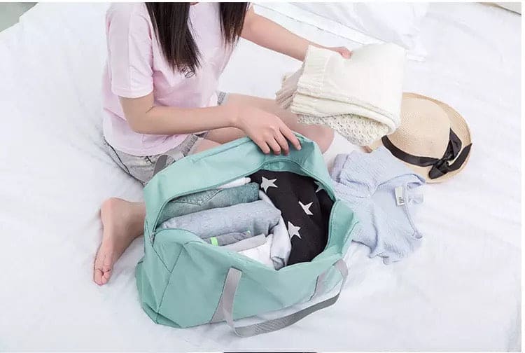 Single Shoulder Travel Bag, Multifunctional Folding Travel Bag, Large Capacity Fashion Travel Bag, Travel Luggage Organizer, Travel Pouch Hand Bag, Multifunctional Large Capacity Suitcase Organizer Bag