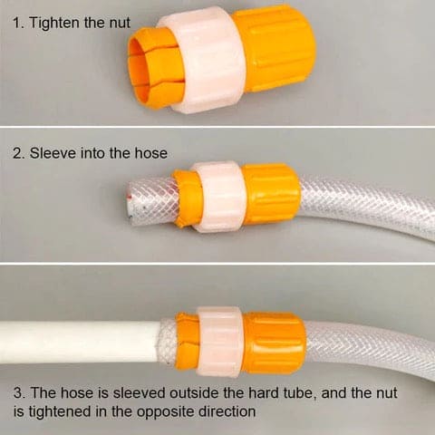 Water Hose Quick Connectors, Universal Faucet Connector, Pipe Coupler Stop Water Connector, Faucet Extension Pipe, Thread With Drawing Tap, Universal Butt Hose Joint Hard Pipe, Mesh Pipe Connector, Multifunctional Hose Connector