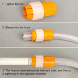 Water Hose Quick Connectors, Universal Faucet Connector, Pipe Coupler Stop Water Connector, Faucet Extension Pipe, Thread With Drawing Tap, Universal Butt Hose Joint Hard Pipe, Mesh Pipe Connector, Multifunctional Hose Connector
