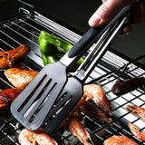 Silicone Non Stick Food Tong, Silicone Food Meat Salad Clamp, BBQ Bread Serving Cooking Clip, Foldable Barbecue Baking Tongs, Nylon Shank Dessert Tweezer Cooking Clamp, Heat-Resistant Bread Steak Serving Clips