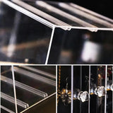Acrylic Transparent Jewellery Cosmetic Box, Cosmetic Lipstick Jewellery Storage Box, Jewellery Display Organizing Shelve, Luxury Drawer Shelf Organizer, Jewellery Display Stand, Dustproof Jewellery Rack Display, Transparent Crystal Jewellery Rack