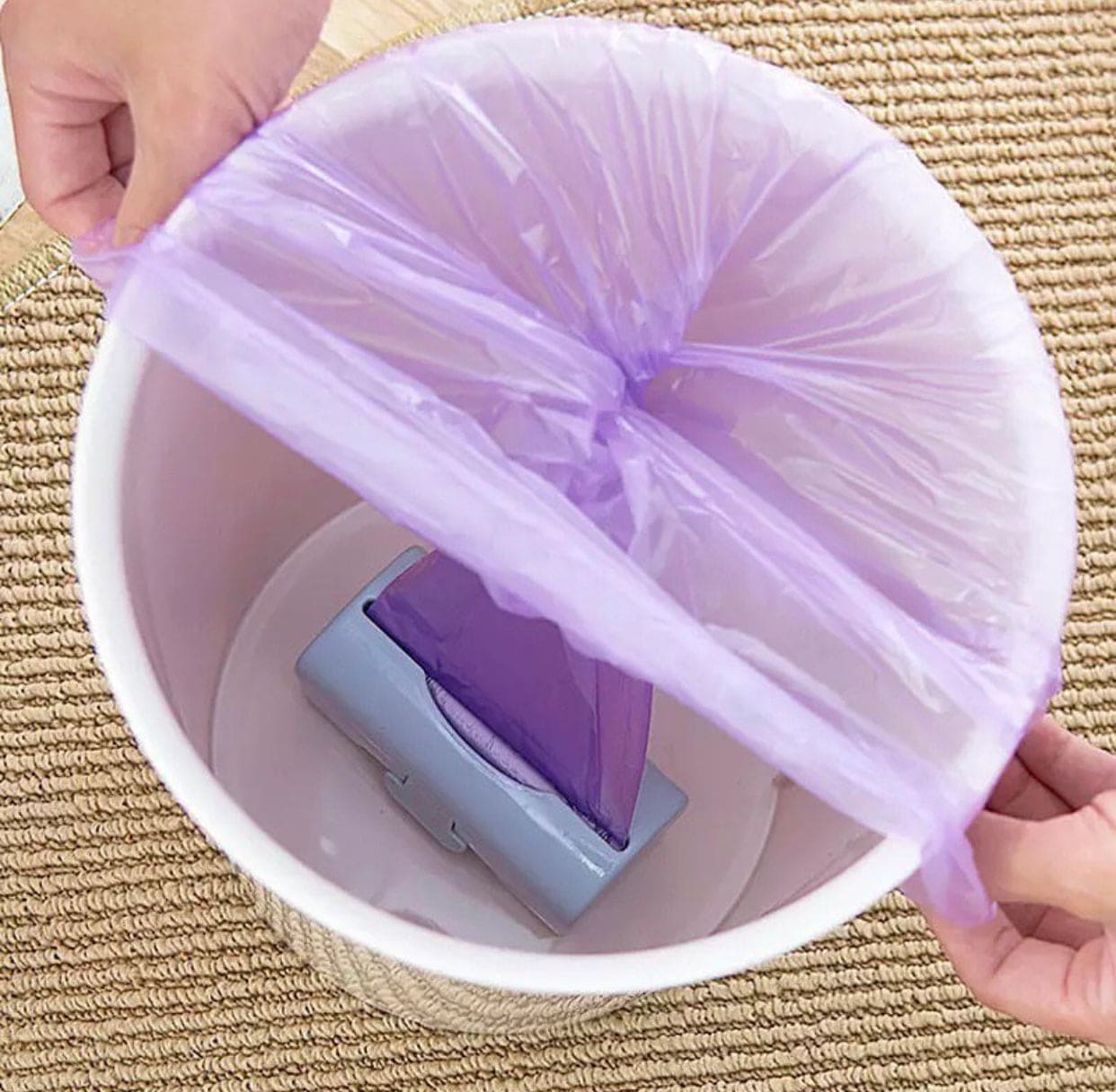 Wall Mounted Self Adhesive Garbage Box Storage Holder, Plastic Box Holder, Wall Hanging Garbage Storage Box