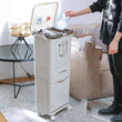 3 Layer Trash Bin, Kitchen Gargabe Can, Recyclable Vertical Trash Cabinet,  Household Waste Bin With Wheels, Large Plastic Cube Storage Bins Basket With Lid, Household Classification Bucket, 42L Three-layer Kitchen Separation Trash Can