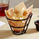 Mini Grill French Fries Basket, Snack Potato Chips Barrel Container, Convenient Snack Basket, Multifunction Stainless Steel Basket, Portable Frying Basket Strainer Colander Basket, Iron Convenient Bucket Basket
