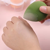 Set Of 4 Makeup Egg Blender, Foundation Powder Puff, Wet and Dry Powder Puff, Makeup Egg Cushion Beauty Tool, Cosmetic Makeup Blender With Storage Box