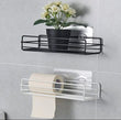 Iron Bathroom Shelf, Shampoo Storage Holder, Bathroom Shelf Shampoo Storage Rack,  Bath Hanging Basket, Iron Cosmetic Holder, Bathroom Kitchen Punch Corner Frame Shower Shelf, Kitchen Bathroom Accessories, Iron Shower Rack