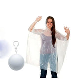 Convenient Portable Rain Ponchos Ball, Disposable  Waterproof Raincoat Colorful Poncho With Hook, Disposable Poncho Unisex Transparent Hooded Raincoat, Outdoor Travel Plastic Ball Rain Jacket