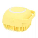 Square Bath Brush, Soft Silicone Baby Bath Brush, Massage Baby Cleaner, Dispenser Brushes, Squares Bath Brush