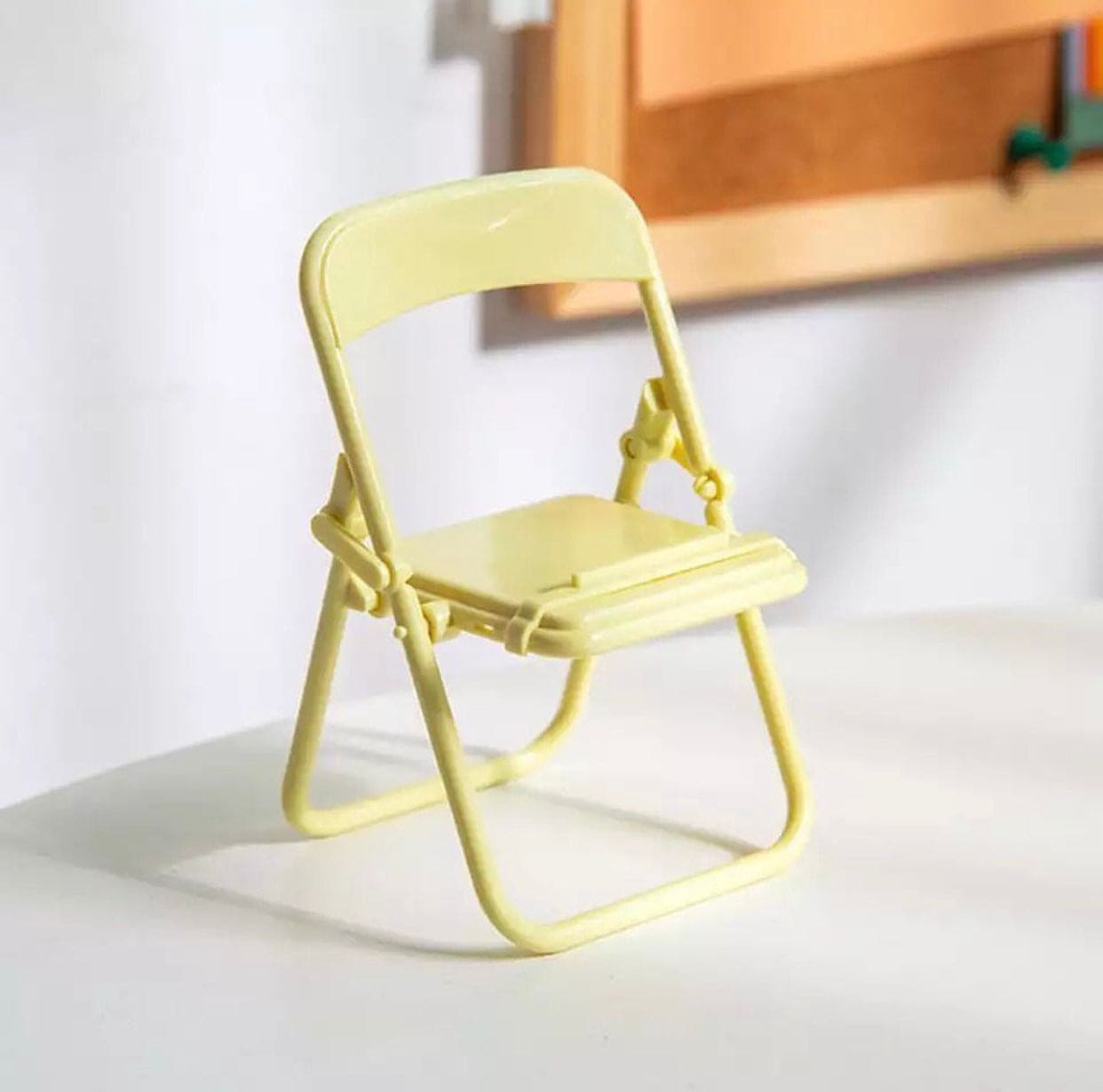 Set Of 3 Cute Chair Shaped Foldable Lazy Phone And Ipad Holder, Portable Design Mobile Phone Holder, Foldable Support Desk Mobile Phone Stand