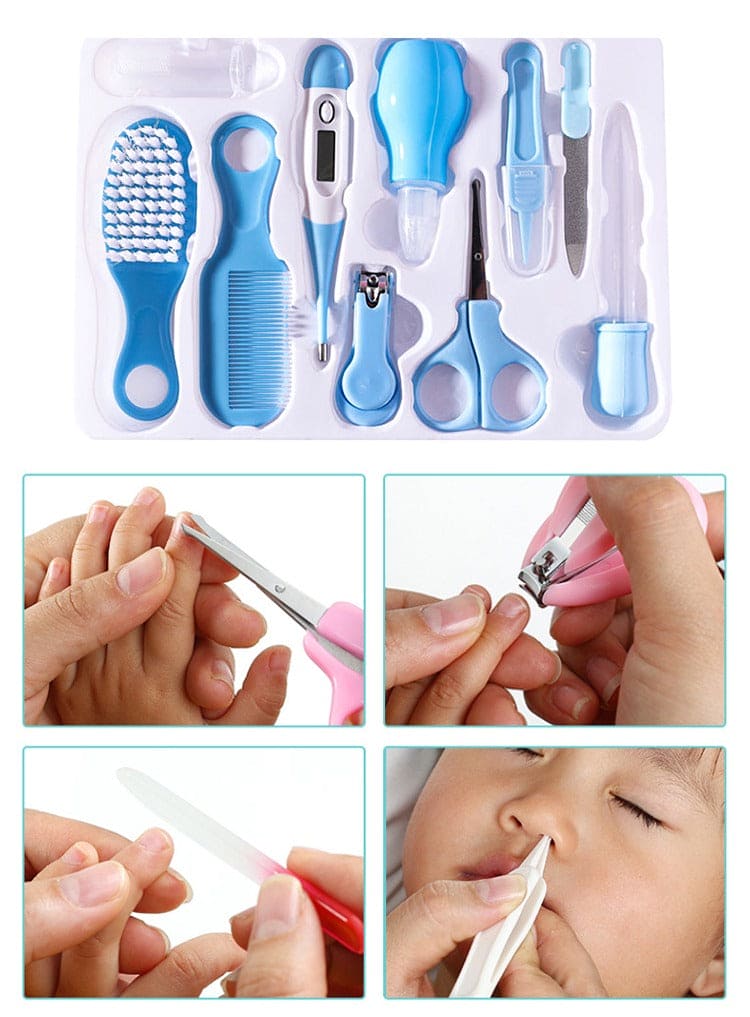 Set Of 13 Newborn Baby Health Care Kit, Baby Grooming Kit, Portable Baby Safety Care Set, Newborn Essentials Nursery Care Set