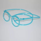 Funny Soft Flexible Straw Glasses, Plastic Drinking Straws, Crazy Fun Loop Straws, Unique Drinking Tube, Flexible Soft Drink Eyeglasses, Crazy Funky Drinking Tube For Party Supplies
