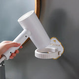 Wall Hair Dryer Stand, Bathroom Hair Dryer Storage Rack, Punch-Free Toilet Multifunctional Holder, Bathroom Storage Shelf Stand, Hair Dryer Holder Organizer