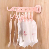 8 Hole Hanger Organizer, Multifunctional Folding Magic Hanger, Drying Rack Clothes Storage