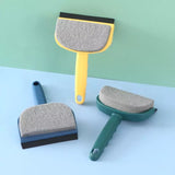 Multifunctional Glass Window Sponge Wiper, Glass Clean Scraper Washing Wiper, Floor Window Cleaning Sponge, Soft Rubber Glass Wiper Scraper, Double Sided Shower Cleaning Sponge