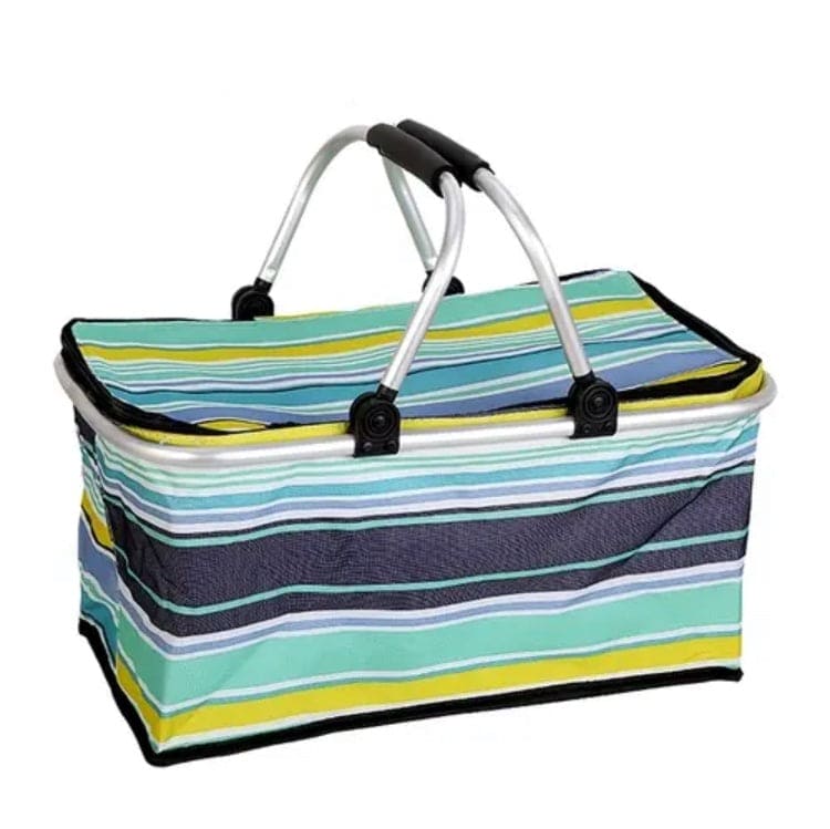 Foldable Picnic Basket, Outdoor Picnic Bag, Portable Insulated Picnic Basket, Large Capacity Camping Insulated Lunch Bag, Garden Yard Picnic Basket and Backpack, Home Storage Basket,  Hamper Insulated Picnic Basket, Folding Portable Market Basket