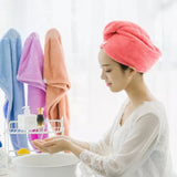 Microfiber Snap Dry Hair Cap, Turbine Hair Dryer Cap Towel, Water Absorbent Terry Head, Dry Hair Cap, New Style Hair Wrap Cap Towel