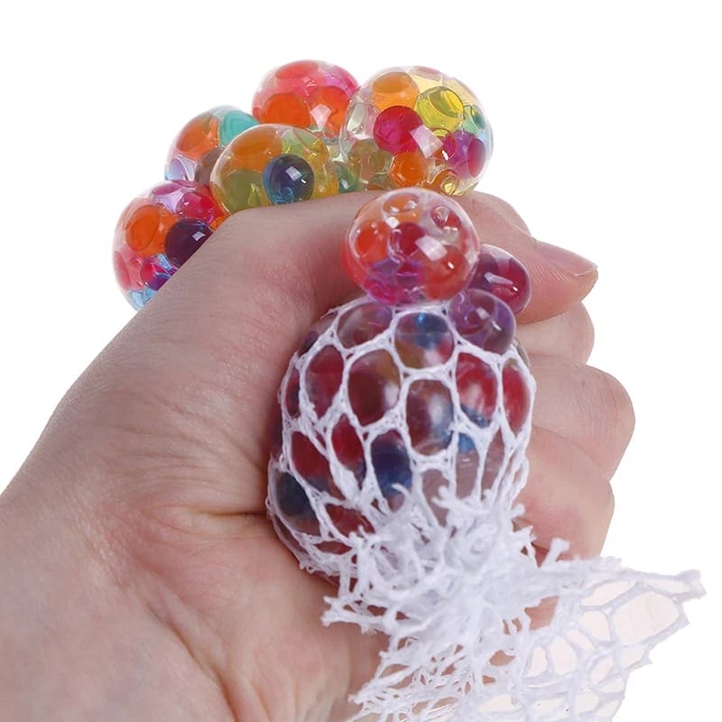 Grape Style Soft Squishy Stress Decompression Squeeze Balls, Anti-Stress Squeeze Grape Balls, Anxiety Relief Squeezing Squishy Balls for Kids, Sensory Fidget Toy