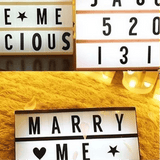 Cinematic Cinema Led lightbox, Led Message Box, Message Light Box