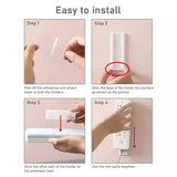 Socket Holder, Power Strip Holder, Fixator Wall Mounted Self Adhesive Holder, Desktop Socket Fixer Cable Organizer, Wall Hanging Power Strip Holder, Traceless Wall Mounted Cable Seamless Strip Holder, Surge Protector Fixator