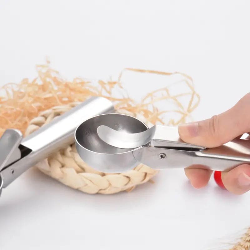 Ice Cream Scoop Spoon, Stainless Steel Ice Cream Digger, Non Stick Ice Ball Maker, Dual Purpose Cream Dipper, Multifunctional Ice Cream Scoops Stack, Ice Cream Scooper With Trigger, Scoop Spoon for Ice Cream Fruit Cookie