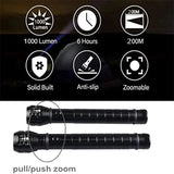 Strong Police Flashlight, Portable Photography Flashlight, Hard Light Zoom Photo Lantern, Metal Reflector Flashlight, Lantern Outdoor Patrol Flashlight, Powerful Handheld Flashlight for Camping