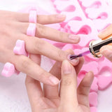 Set Of 2 Finger Toe Separator, Manicure Pedicure Gel Divider, Finger Dividers Separators, Finger Foot Sponge Soft Gel, Portable Finger Spacer, Soft Foam Sponge Spacer, Toe Nail Separator