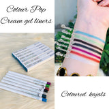 Set Of 7 Creamy Twist Gel Eyeliner, Color Pop Kajal, Intense Gel Eyeliner, Gel Eyeliner Pencil