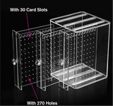 Acrylic Transparent Jewellery Organizer, Earrings Display Holder, Dust-proof Jewellery Organizer, Jewellery Storage Box Earring Display Stand
