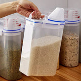 Amazing Airtight 2Kg Plastic Cereal Dispenser Storage Box, Food Grain Rice Container With Dispensing Mouth, Bottle Case For Food Seeds