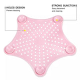 Star Shaped Drain Stopper, Bathroom Silicone Drain Filter, Bath Plug Plunger, Silicone Strainer Bathroom & Kitchen