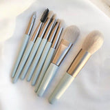 Set Of 8 Mini Makeup Brush Set, Soft Synthetic Hair Brushes, Eyeshadow Foundation Sculpting Brushes, Portable Soft Concealer Brush, Beauty Foundation Eye Shadow Tool Eyelash Brush With Bag