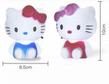 Hello Kitty Night Light, Cartoon Kitty Modeling Tri  Color LED Night Light, Eye Protection Plug Lamp