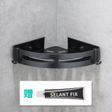 Black Metal Corner Bathroom Shelf Organizer, Shower Storage Rack, Wall Mounted Toilet Shampoo Holder, Wall Mounted Shower Organizer