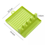 4 Step Spoon Holder for Kitchen Utensils, Pot Lid Holder Stand for Kitchen, Multifunction Kitchen Cooking Display Rack