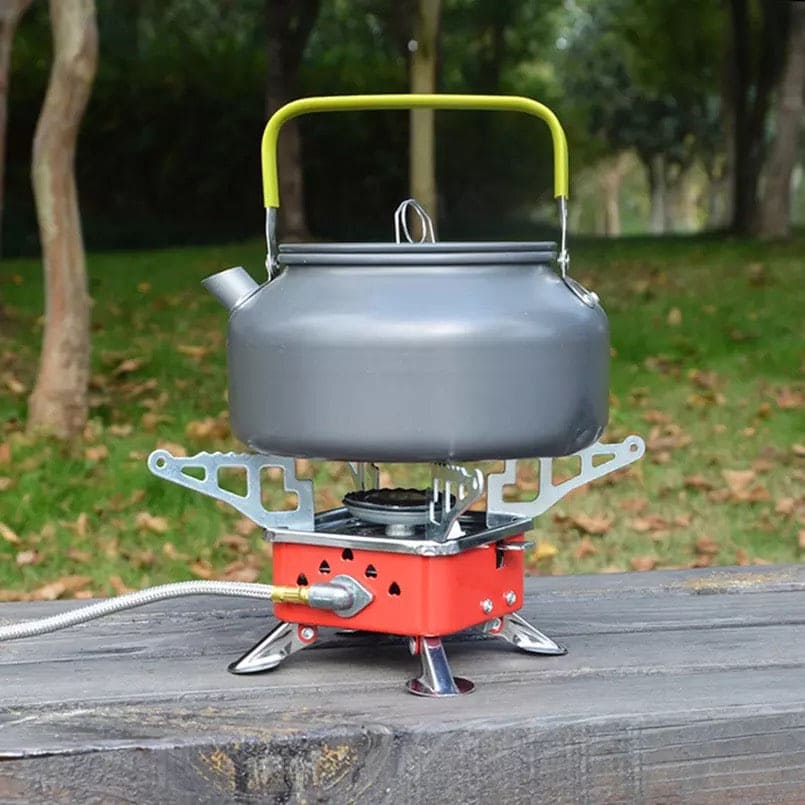 Emergency Portable Gas Stove, Windproof Camp Stove, Portable Collapsible Stove Burner for Outdoor, Mini Square Cooking Stove, Travel Camping Combustor Cooker Cookware, Picnic Furnace Outdoor Picnic Accessories, Butane Gas Stove