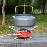 Emergency Portable Gas Stove, Windproof Camp Stove, Portable Collapsible Stove Burner for Outdoor, Mini Square Cooking Stove, Travel Camping Combustor Cooker Cookware, Picnic Furnace Outdoor Picnic Accessories, Butane Gas Stove