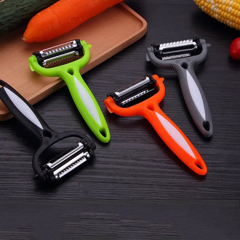 Simple Vegetable Peeler, Multifunctional  Rotary Vegetable Peeler, Stainless Steel Rotary Grater, Cabbage Potato Slicer Fruit Knife Kitchen Gadget, Multi Purpose 360 Degree Rotary Kitchen Tool