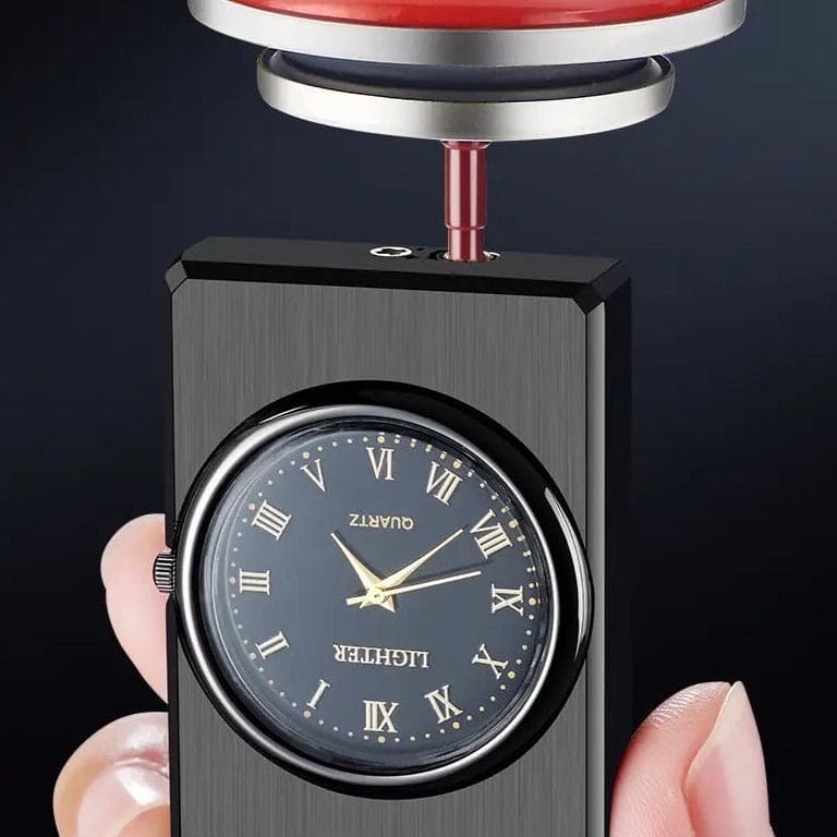 Flame Watch Lighter, Loud Clock Inflatable Windproof Lighter, Metal Turbo Flashlight Lighter, Butane Gas Lighter, Metal Watch Lighter, Cigarette Cigar Lighter, Jet Flame Torch Lighter, Portable Pocket Torch Lighter